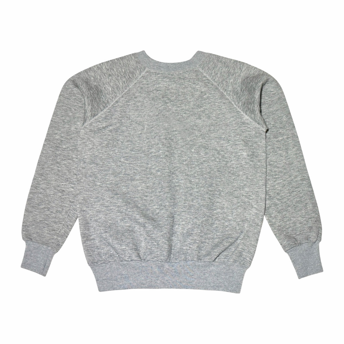 F. Robinson heather grey raglan crewneck sweatshirt, front