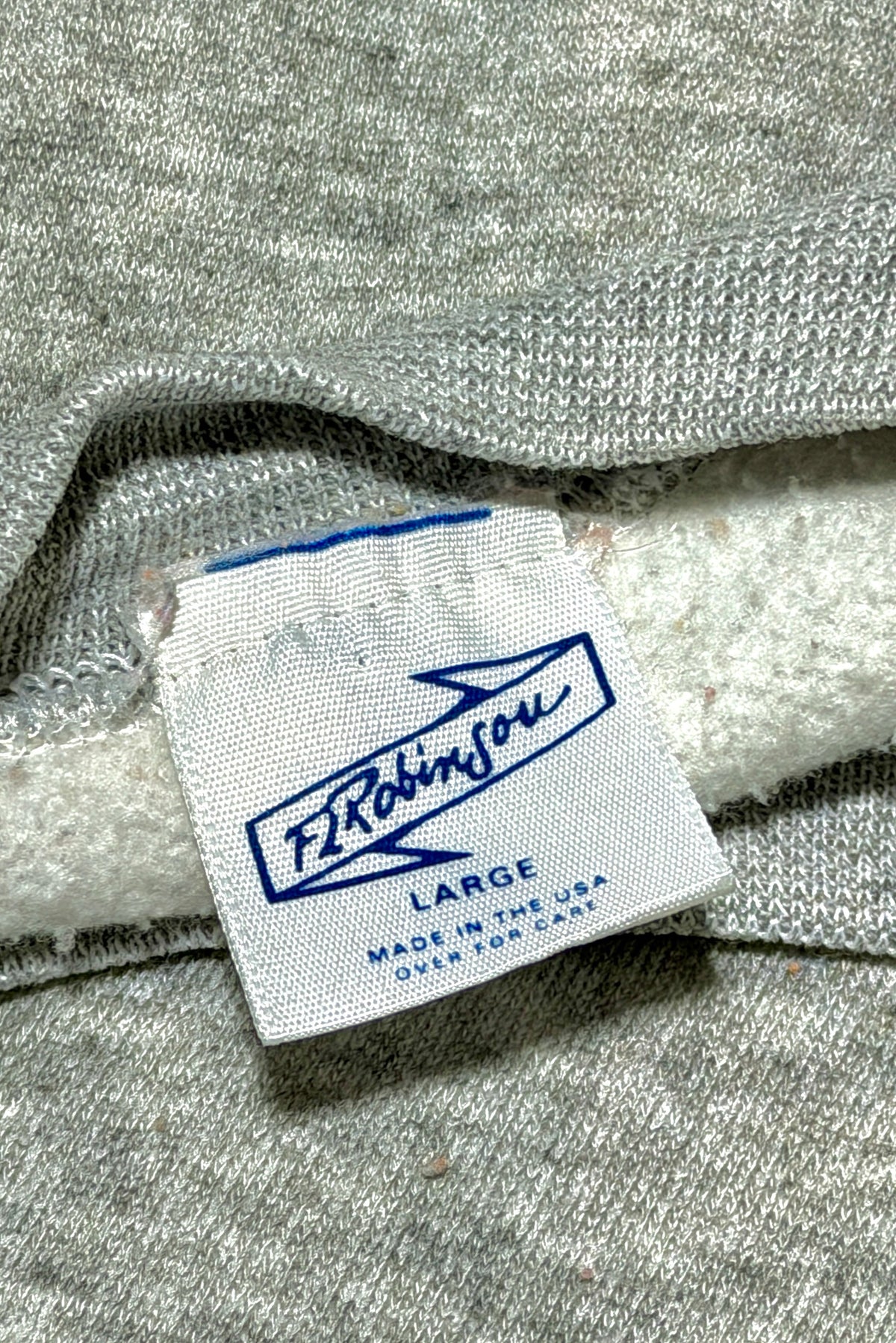 F. Robinson made in USA tag
