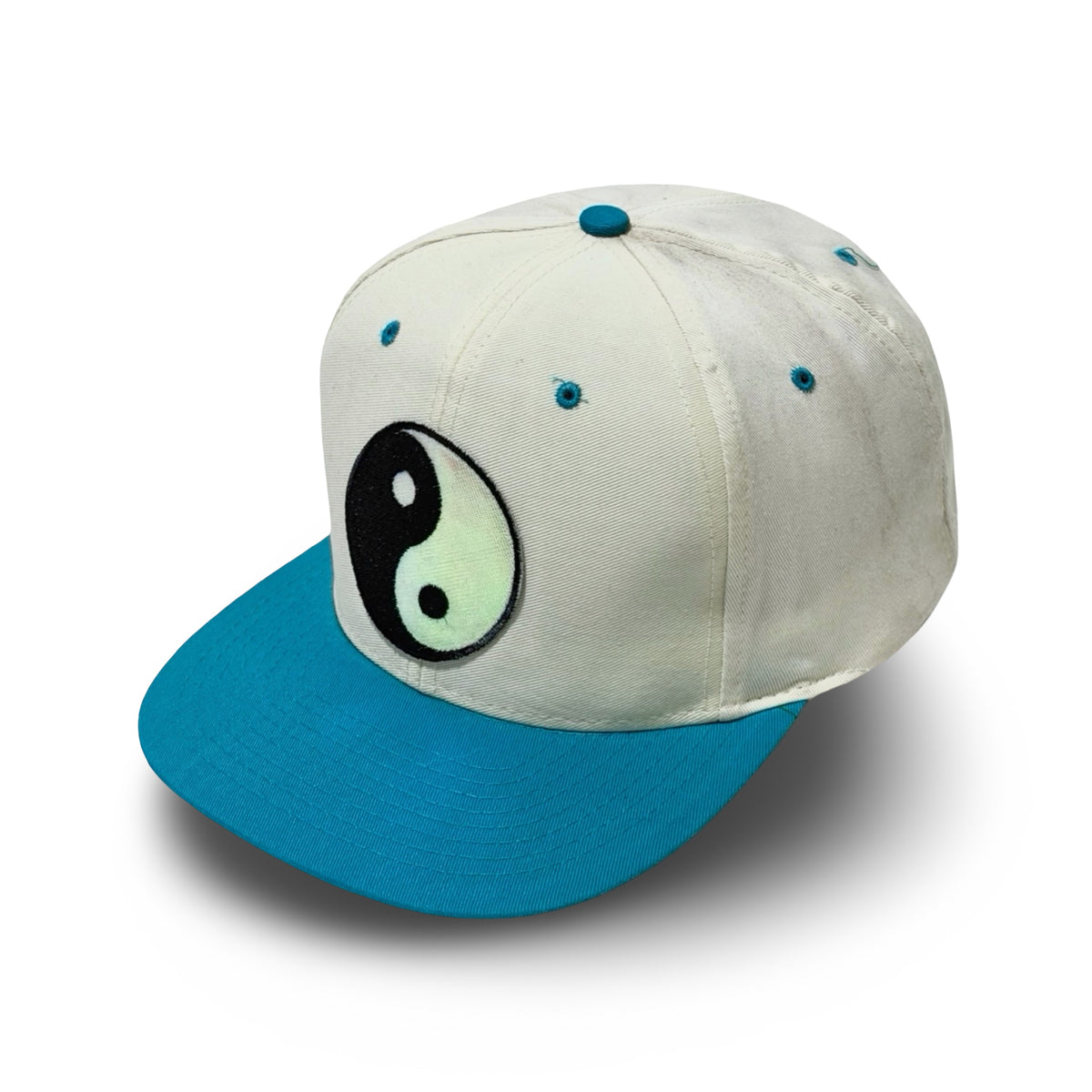 Yin yang snapback hat side