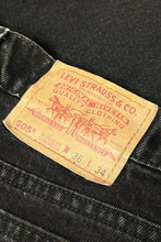 Load image into Gallery viewer, 1990’S LEVI’S MADE IN USA 505 BLACK DENIM JEANS 36 X 34
