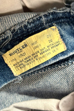 Load image into Gallery viewer, 1970’S RUSTLER MADE IN USA YELLOW TAB DENIM JEANS 26 X 28
