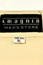 Load image into Gallery viewer, 1980’S IMAGINE 100% SILK POCKET DRAPEY L/S B.D. SHIRT LARGE
