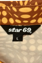 Load image into Gallery viewer, 1990’S STAR 69 MADE IN USA GEOSPHERE KNIT S/S B.D. SHIRT LARGE
