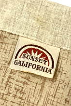 Load image into Gallery viewer, SUNSET CALIFORNIA MADE IN USA HAWAIIAN S/S POLO SHIRT LARGE
