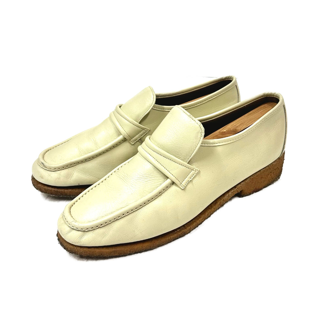 1970’S HANOVER CREPE SOLE LEATHER SLIP ON SHOES M12