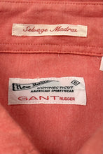 Load image into Gallery viewer, 2000’S GANT RUGGER MADE IN INDIA SELVEDGE MADRAS B.D. SHIRT SMALL
