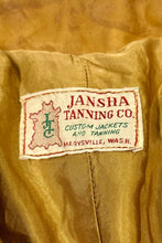 Load image into Gallery viewer, 1950’S JANSHA MADE IN USA THRASHED CROPPED WESTERN LEATHER ZIP JACKET X-SMALL
