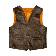 Load image into Gallery viewer, 1980’S CUSTOM PATCHWORK LEATHER WESTERN VEST 44
