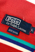 Load image into Gallery viewer, 1990’S POLO RALPH LAUREN MADE IN USA STRIPED S/S POLO SHIRT MEDIUM
