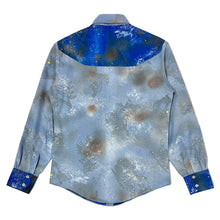 Load image into Gallery viewer, 1970’S CHEMISE ET CIE CONSTELLATIONS RAYON DISCO L/S B.D. PARTY SHIRT MEDIUM
