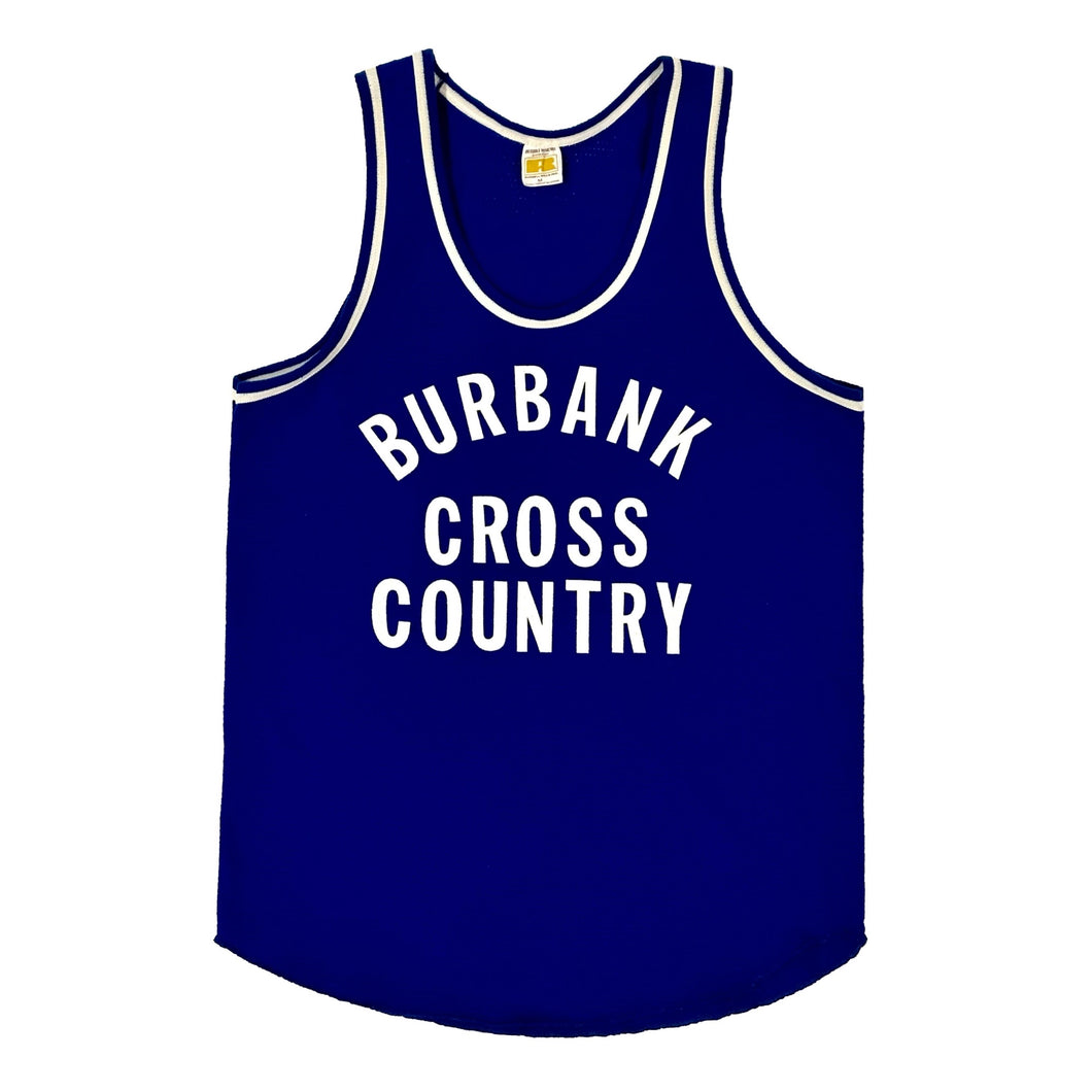 1970’S BURBANK CROSS COUNTRY JERSEY TANK TOP SHIRT SMALL