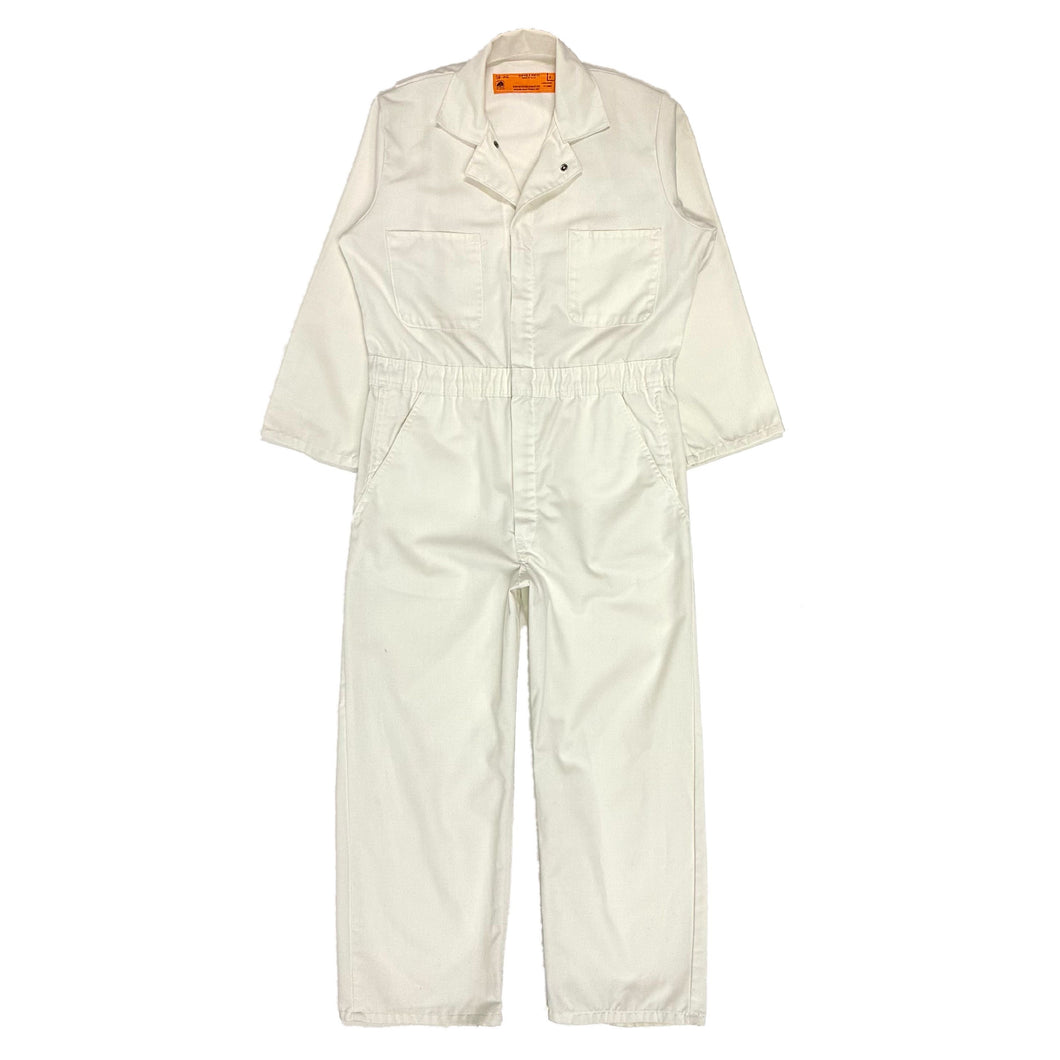 1970’S RED KAP MADE IN USA WHITE COVERALLS MEDIUM