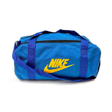 Load image into Gallery viewer, 1970’S DEADSTOCK NIKE RUNNING DRY/WET COMPARTMENTS ZIPPERED DUFFLE BAG
