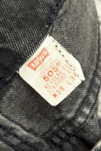 Load image into Gallery viewer, 1990’S LEVI’S MADE IN USA 505 BLACK DENIM JEANS 36 X 34
