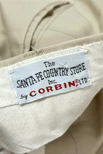 Load image into Gallery viewer, 1980’S SANTA FE COUNTRY STORE MADE IN USA KHAKI FLAT FRONT CHINO PANTS 34 X 30
