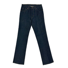 Load image into Gallery viewer, 1980’S DEADSTOCK LEVI’S 515 SADDLE CUT MADE IN USA BOOTCUT RAW DENIM JEANS 30 X 34
