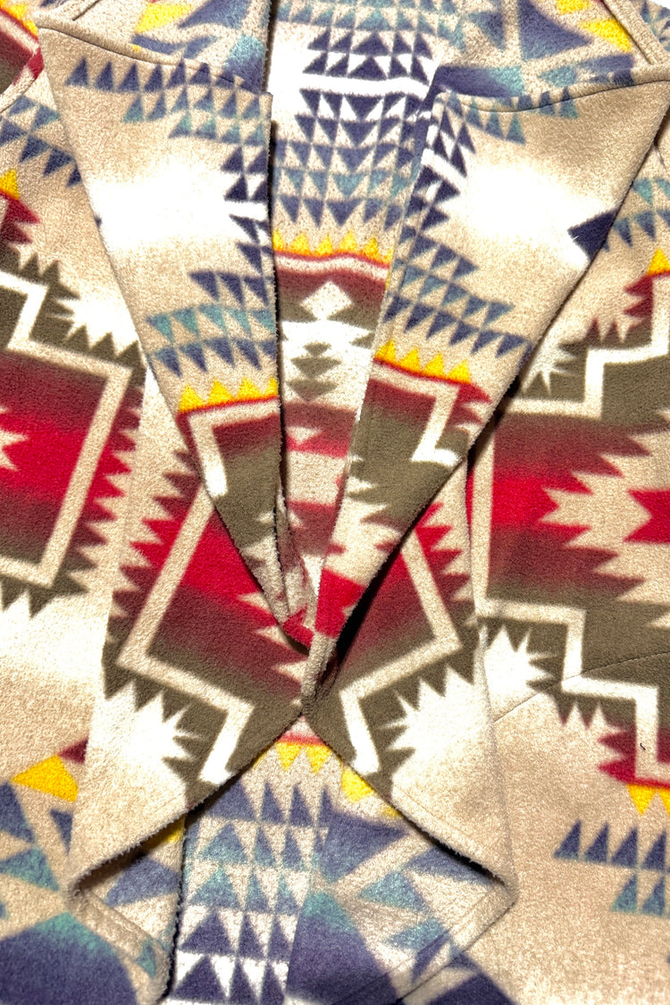Kokopelli fleece jacket detail
