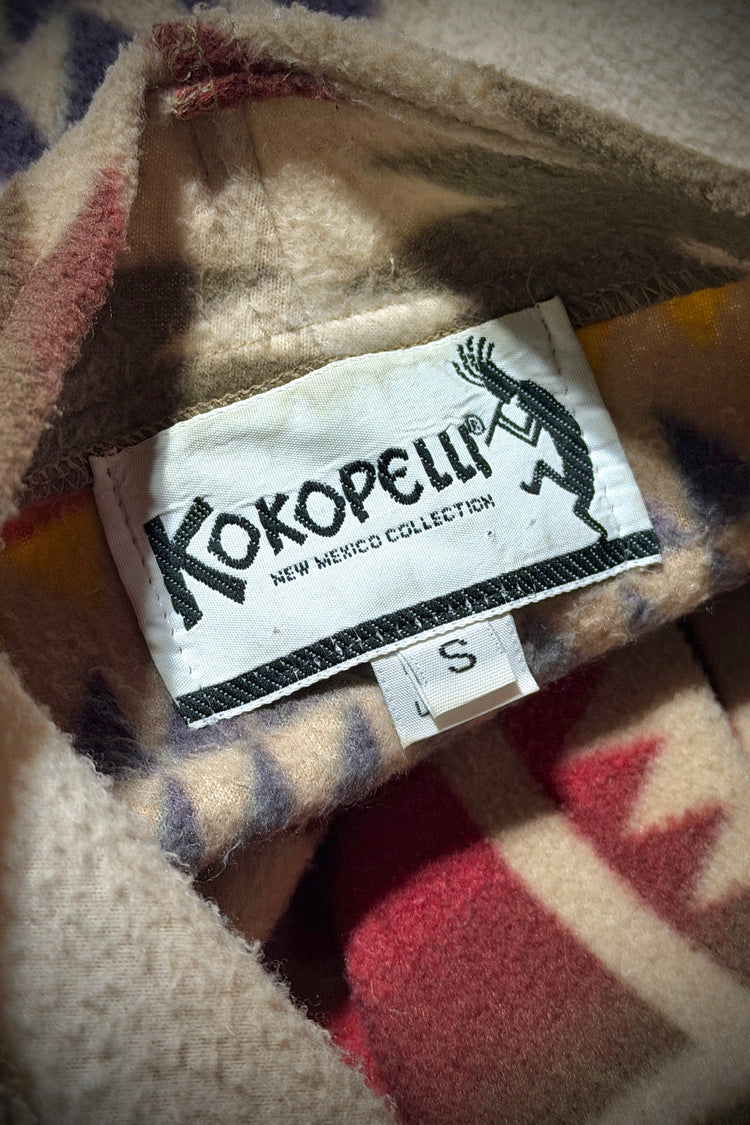 Kokopelli fleece jacket detail