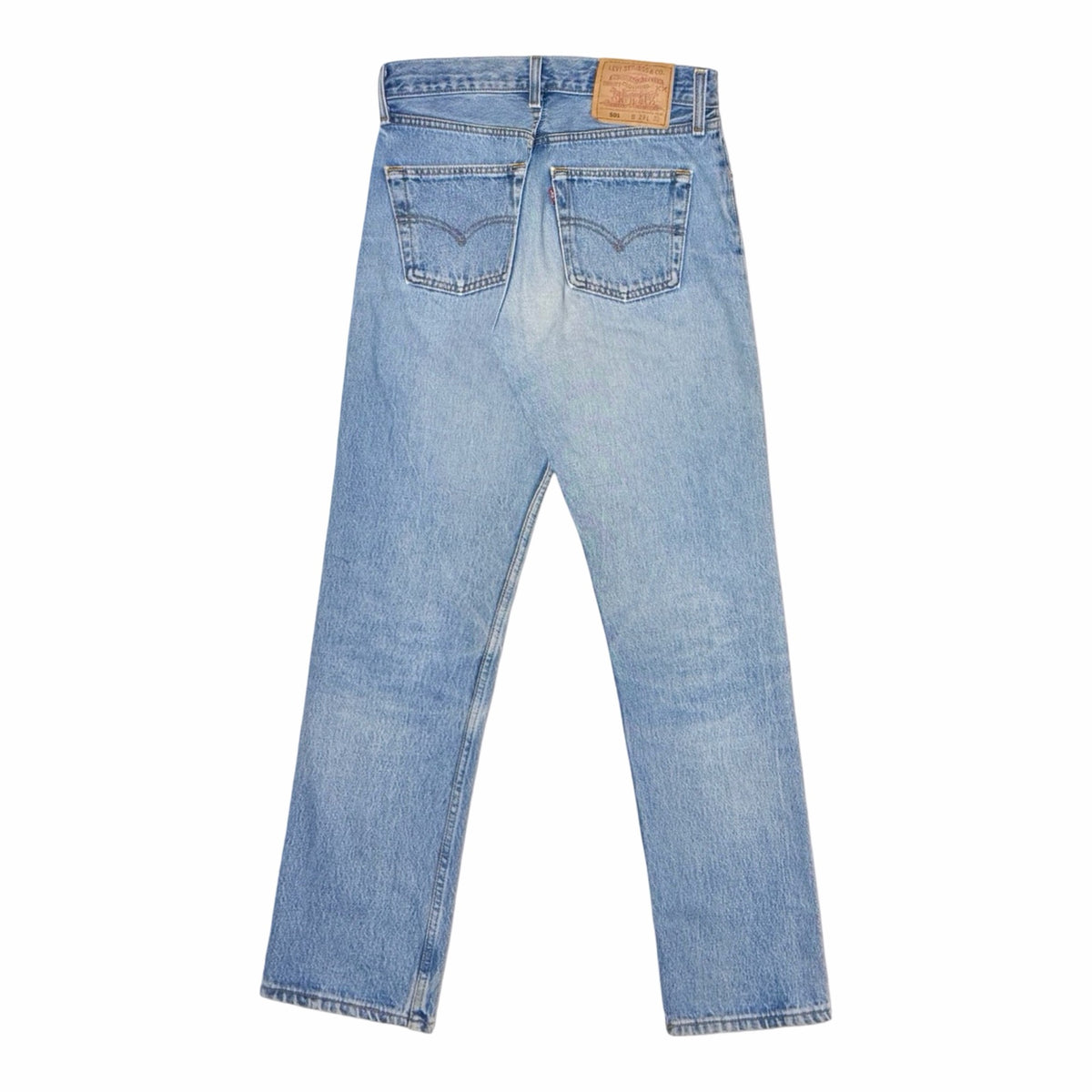 Levi's 501 faded light wash jeans