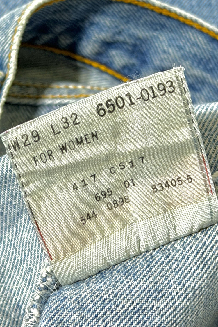 Levi's 501 faded light wash jeans