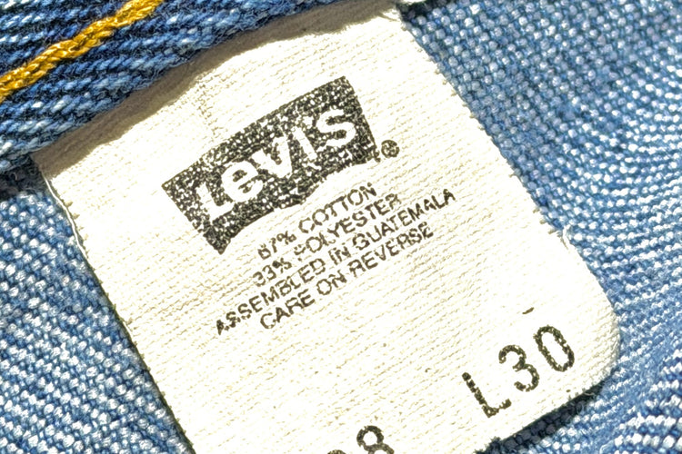 Levi's 517 black tab faded distressed bootcut jeans