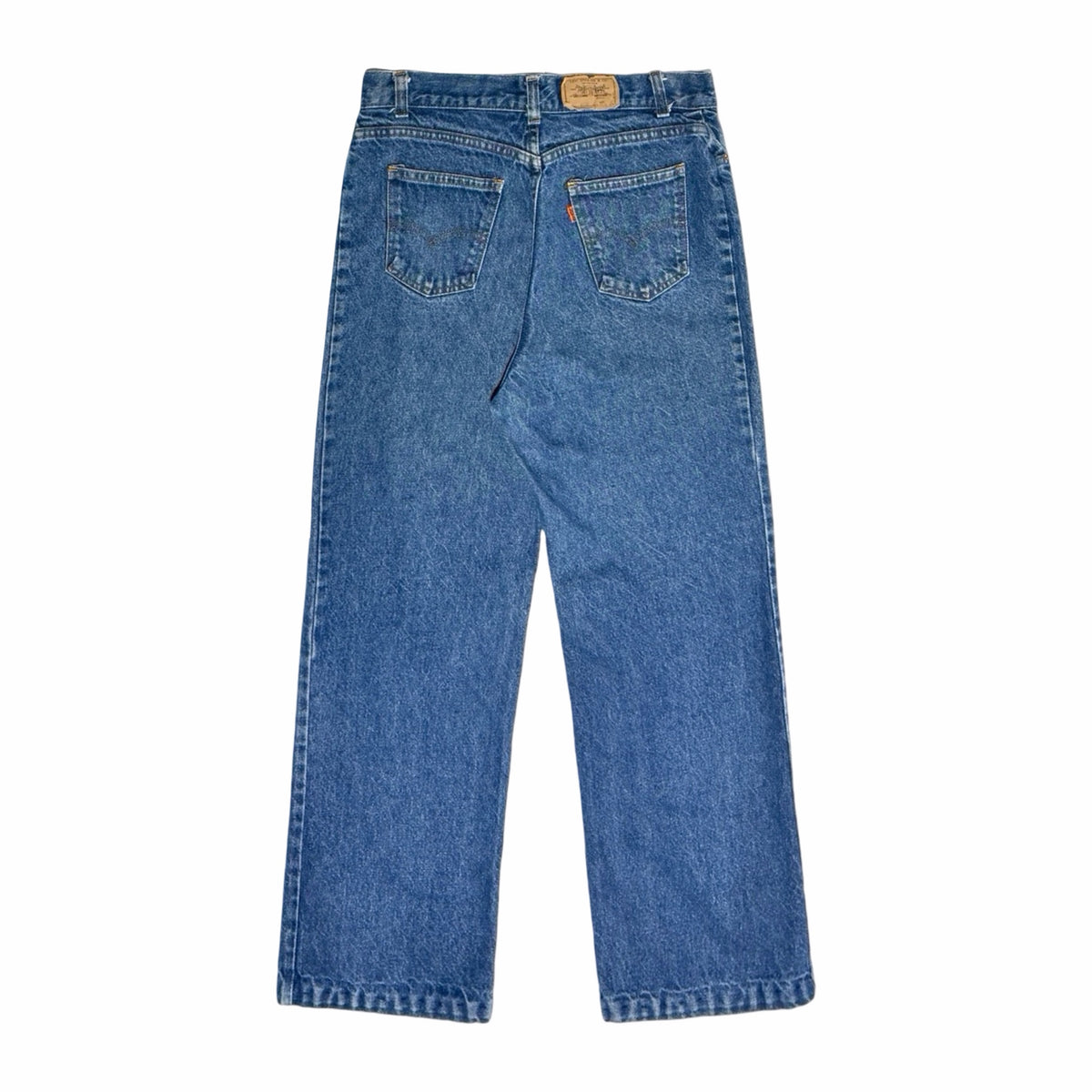 Levi's orange tab jeans back