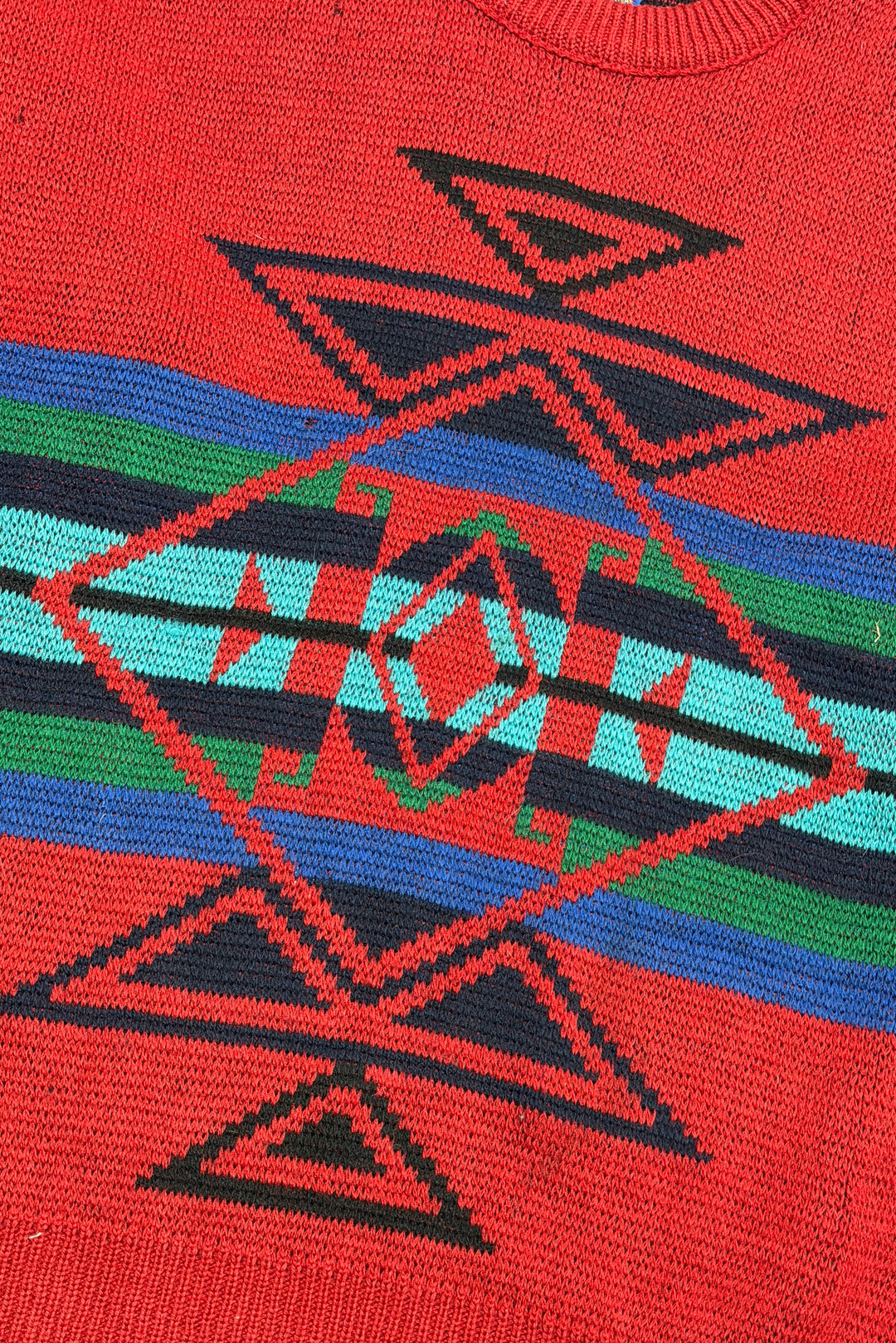 Southwestern jacquard knit detail