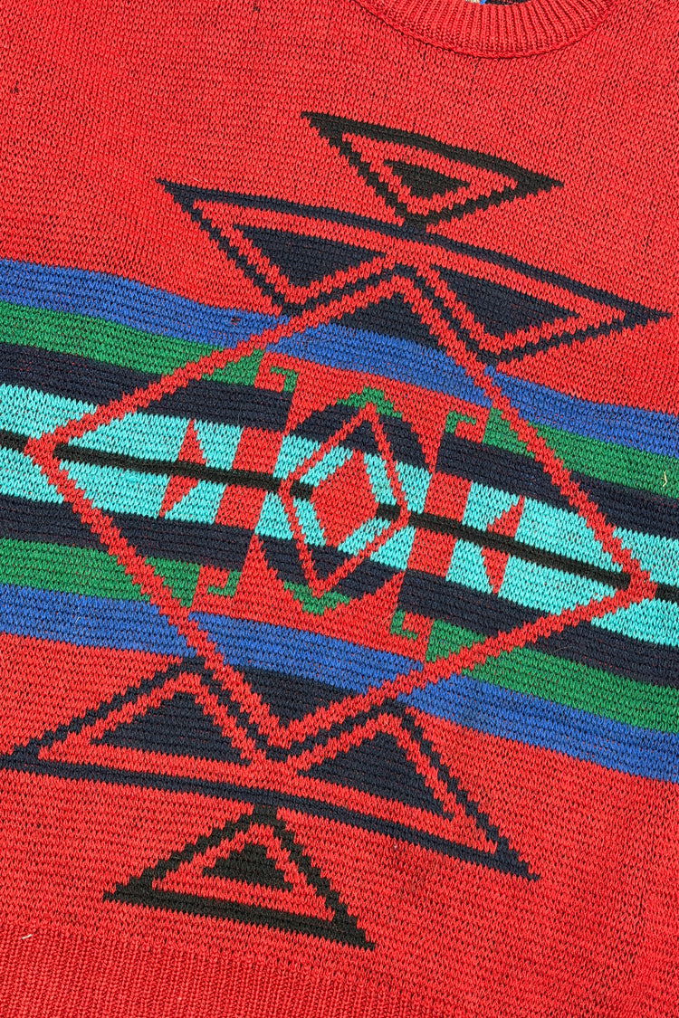 Southwestern jacquard knit detail