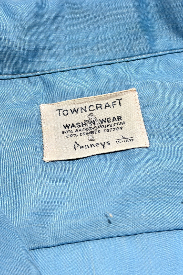 Towncraft Wash 'n' Wear Penneys label, Dacron polyester and combed cotton