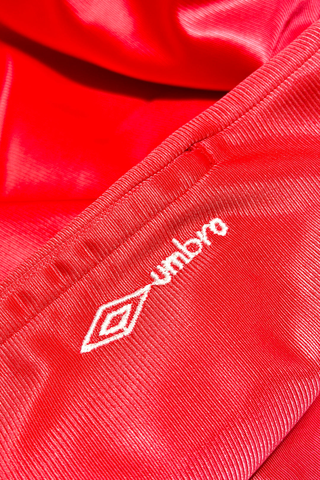 Umbro red track pants detail
