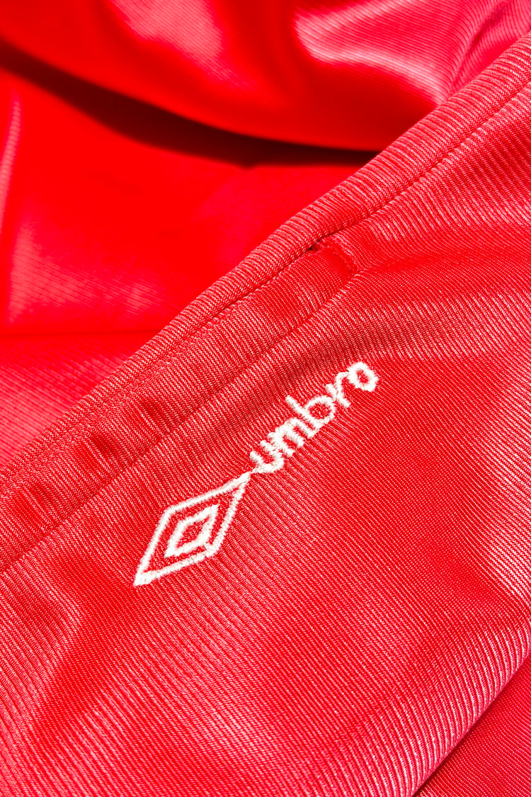 Umbro red track pants detail