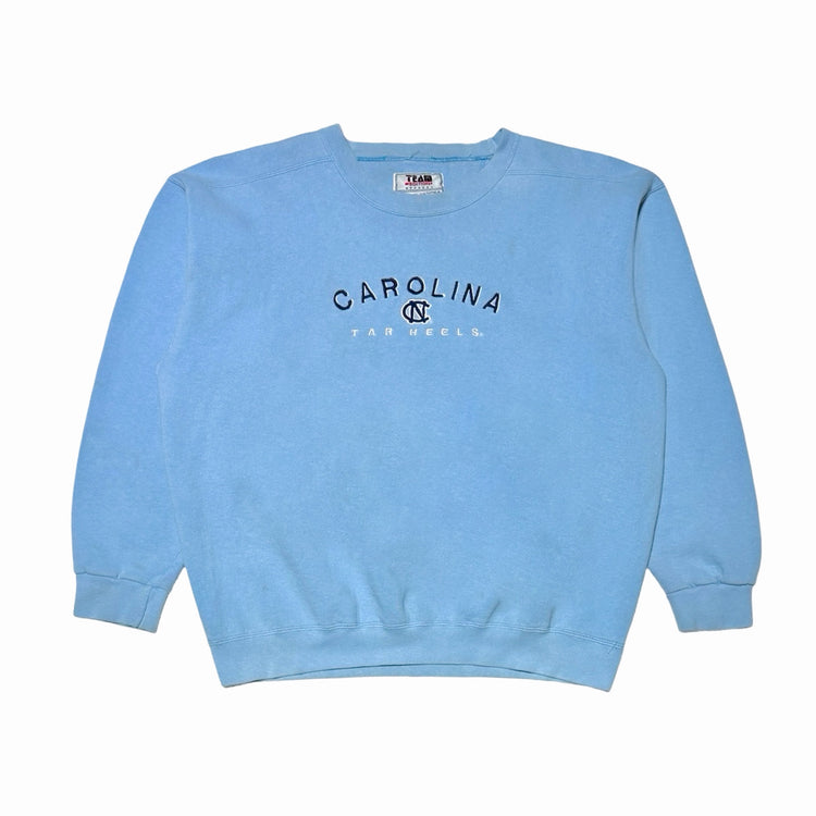 UNC Tar Heels baby blue crewneck sweatshirt front