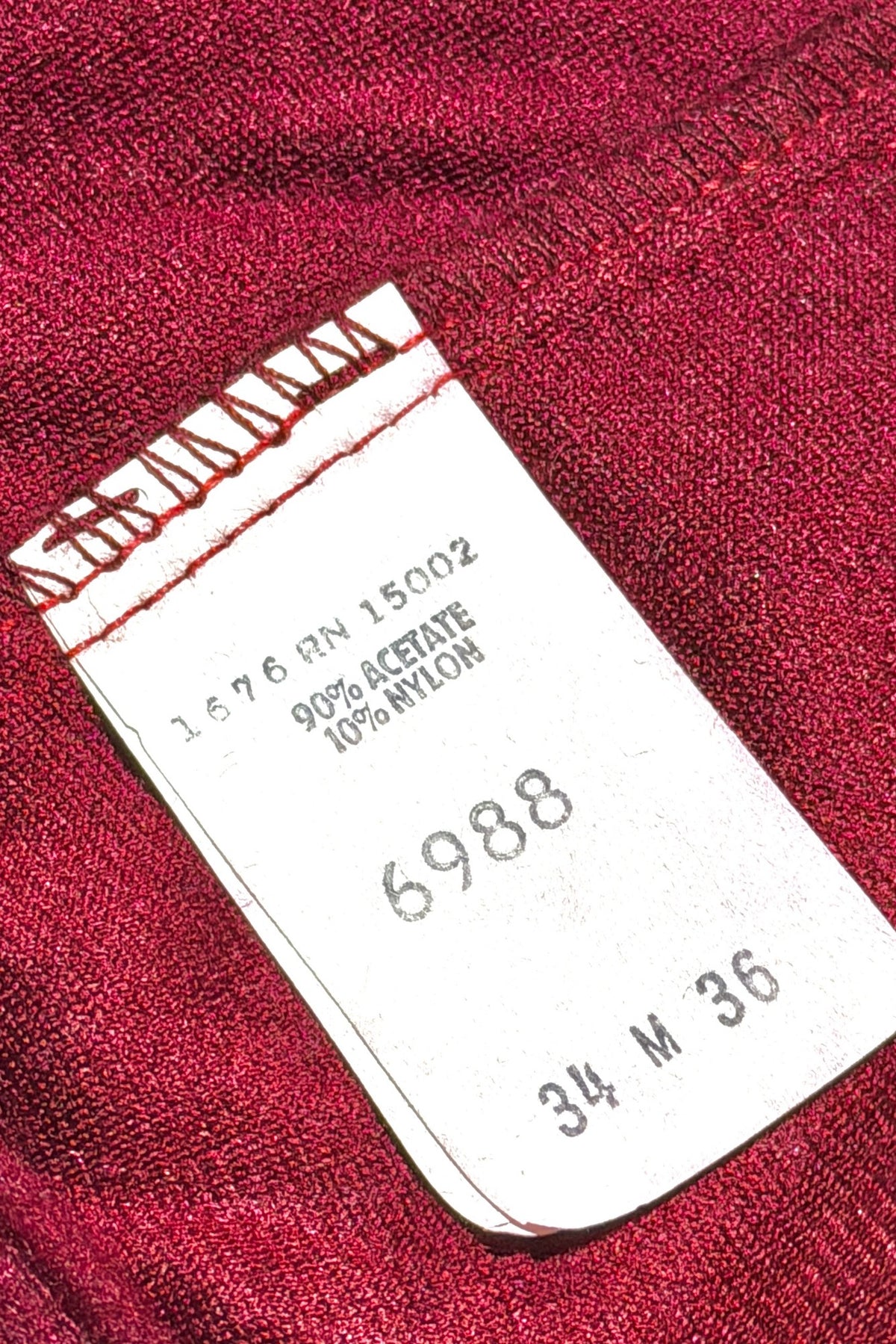 Burgundy velour track pants