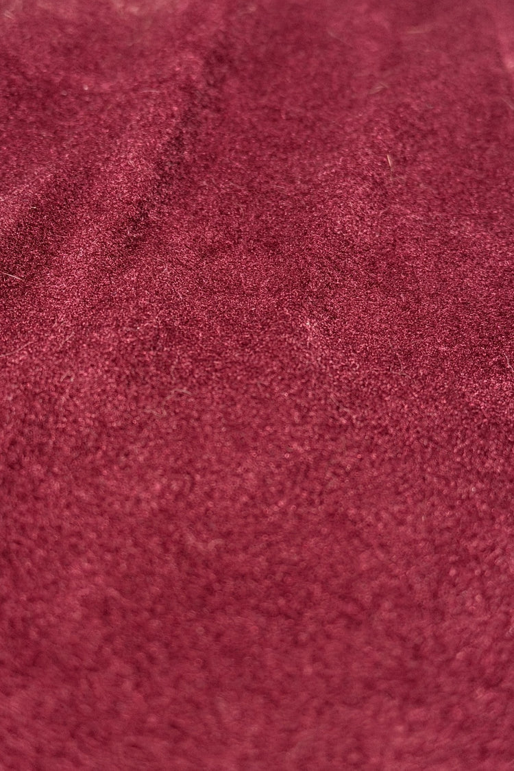 Burgundy velour track pants