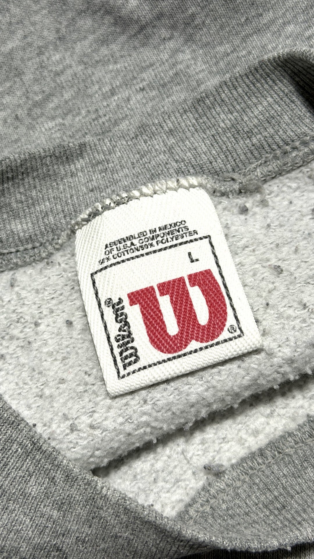 Wilson tag size large 50/50 cotton polyester