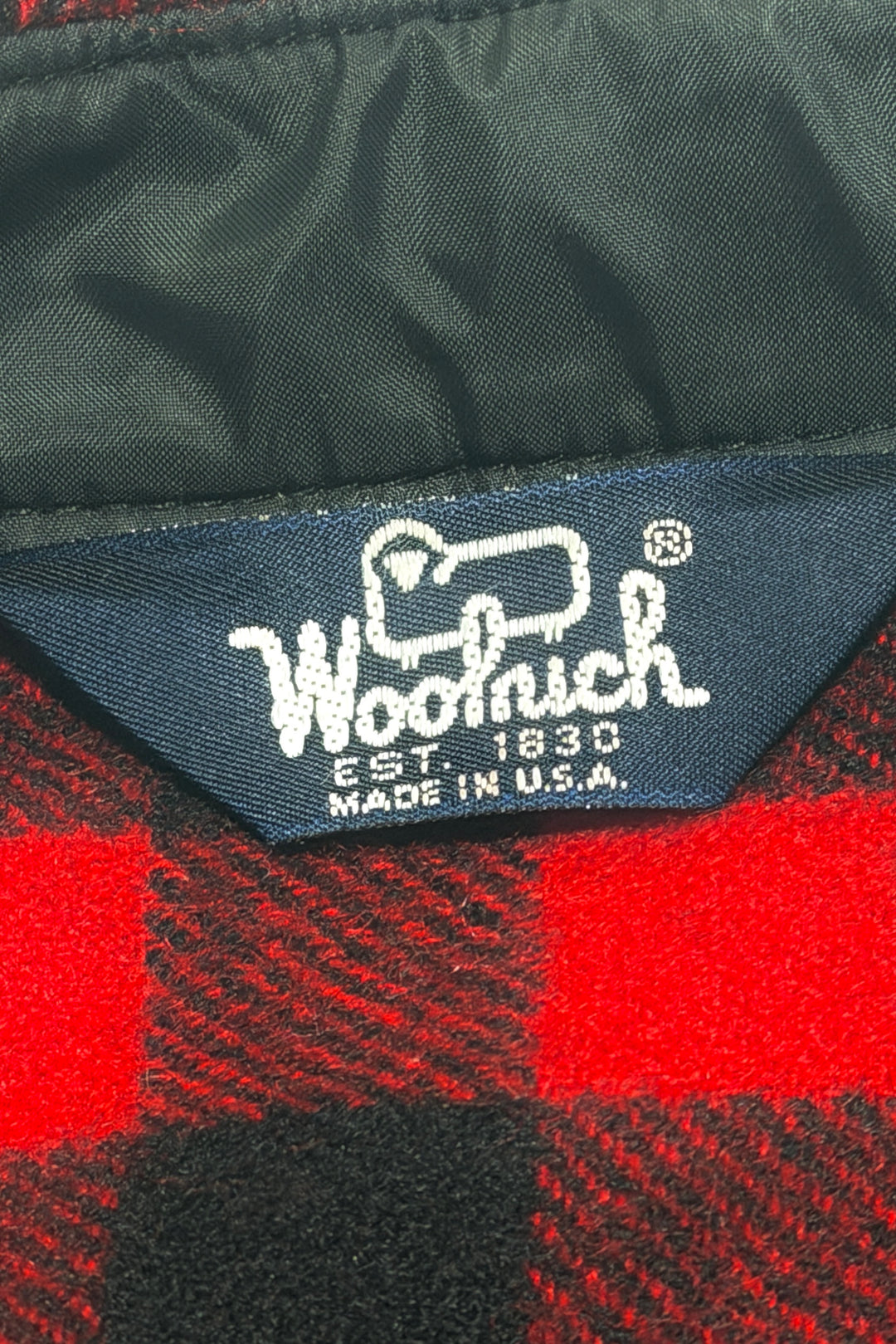Woolrich buffalo plaid shirt back