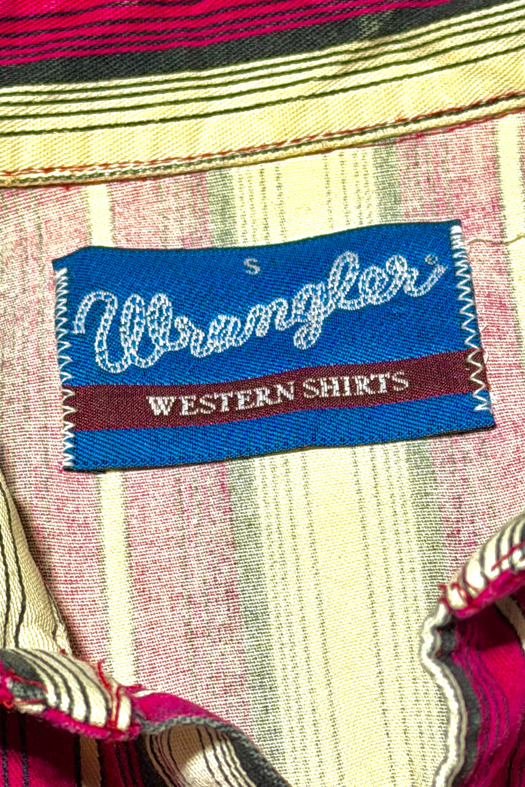 Wrangler Western Shirts tag