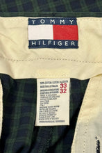 Load image into Gallery viewer, 1990’S TOMMY HILFIGER PLAID HIGH WAISTED PLEATED TROUSERS 32 X 30
