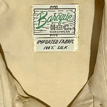 Load image into Gallery viewer, 1960’S H BAR C SILK WESTERN DRESS SHIRT MEDIUM
