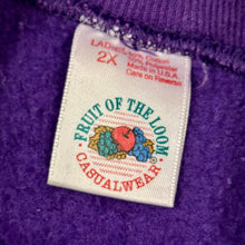 Load image into Gallery viewer, 1990’S FRUIT OF THE LOOM MADE IN USA BRUSHED FLEECE CREWNECK SWEATER LARGE
