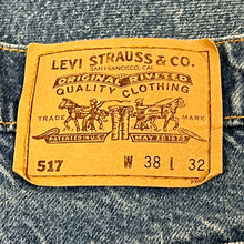 Load image into Gallery viewer, 1980’S LEVI’S 517 MADE IN USA ORANGE TAB COWBOY CUT DENIM JEANS 36 X 24
