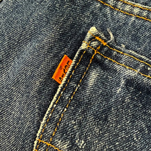 Load image into Gallery viewer, 1980’S LEVI’S MADE IN USA ORANGE TAB 517 COWBOY CUT DENIM JEANS 40 X 32
