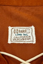 Cargar imagen en el visor de la galería, 1970’S H BAR C SUN FADED SUEDED WESTERN L/S PULL OVER SHIRT SMALL
