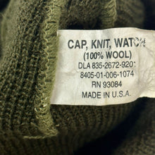 Load image into Gallery viewer, 2000’S US MILITARY MADE IN USA 100% WOOL WATCH CAP
