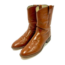 Load image into Gallery viewer, 1980’S JUSTIN MADE IN TEXAS LEATHER GOODYEAR WELT COWBOY WORK BOOTS MEN’S 11
