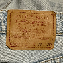 Load image into Gallery viewer, 1990’S LEVI’S 550 RELAXED FIT LIGHT WASH DENIM 36 X 31
