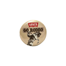 Load image into Gallery viewer, 1970’S LEVI’S WESTERNWEAR ROUND GO RODEO PIN
