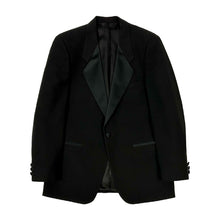 Load image into Gallery viewer, 1980’S GIVENCHY PARIS UNIONMADE SATIN COLLAR WOOL TUXEDO JACKET 42R
