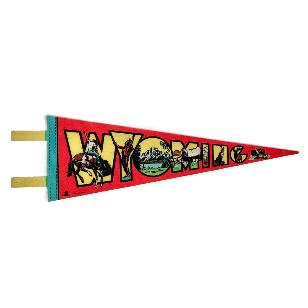 1960’S WYOMING STATE SOUVENIR PENNANT