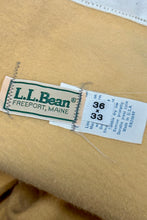 Load image into Gallery viewer, 1980’S LL BEAN MADE IN USA FLEECE LINED WORKWEAR CHINO KHAKI PANTS 34 X 30
